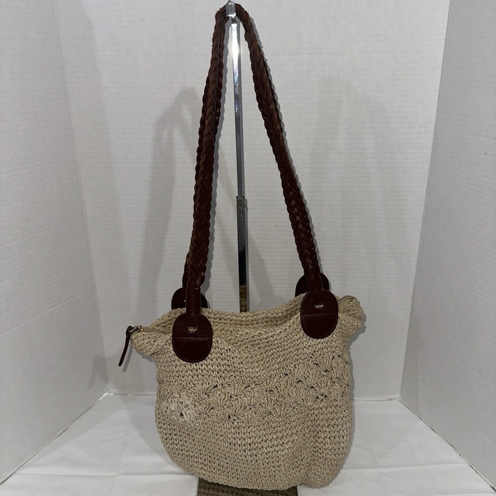 Talbots Natural Crochet Shoulder Bag